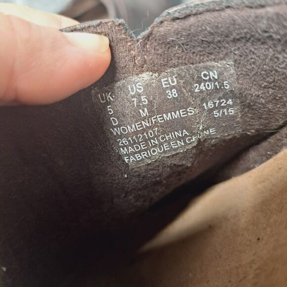 Clarks Collection Brown Leather Mules WOMENS SIZE 7.5M slip on comfort shoes - Picture 13 of 13